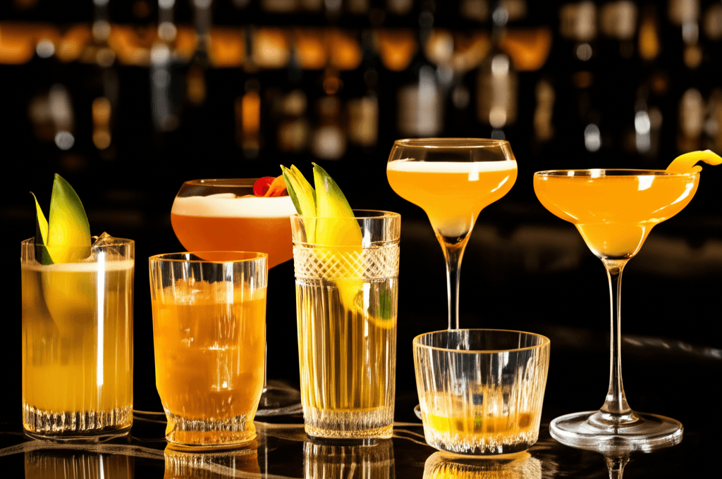 Vibrant cocktail creation